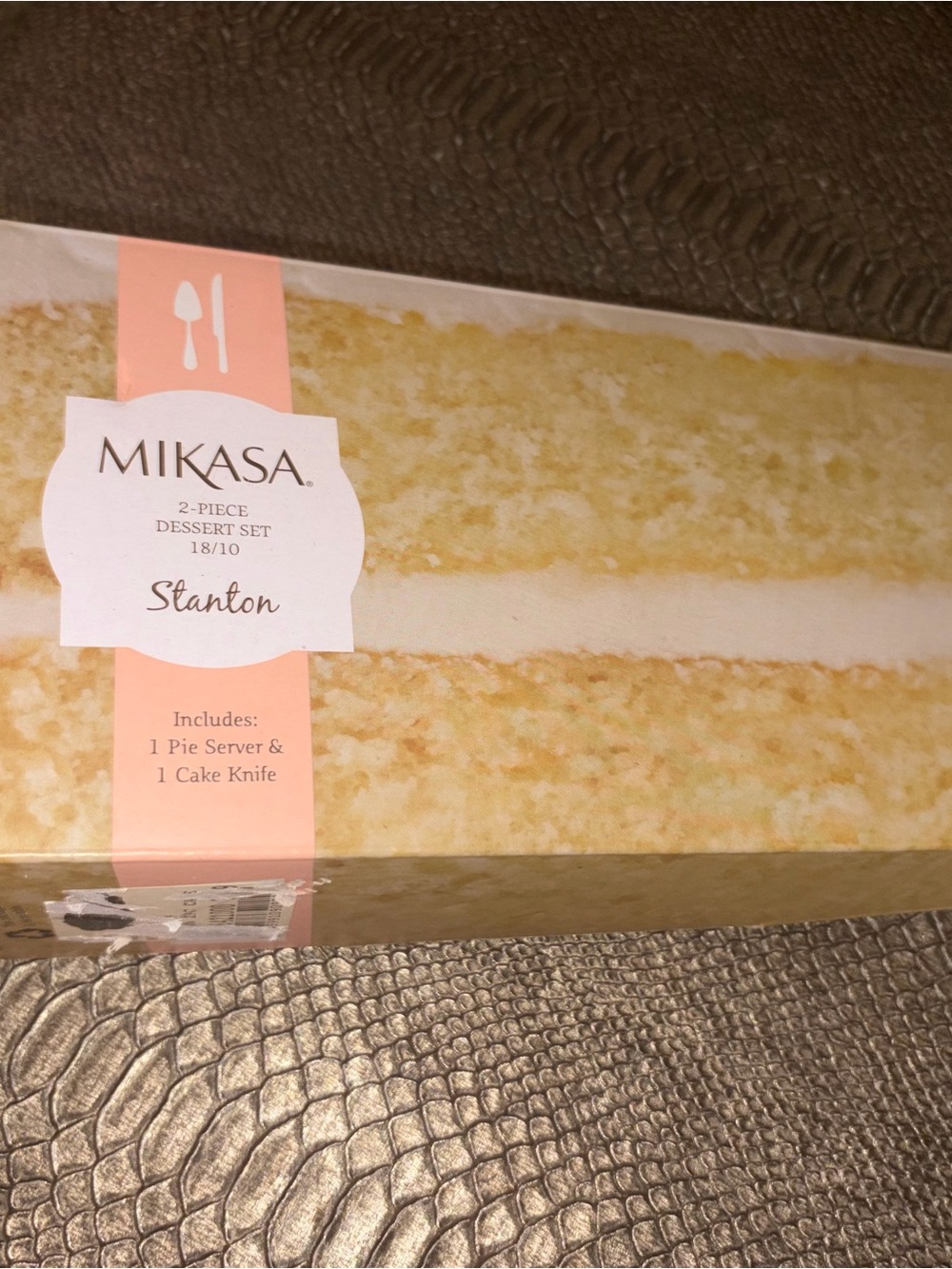 Mikasa Stanton Dessert Set in stainless stell cake servers